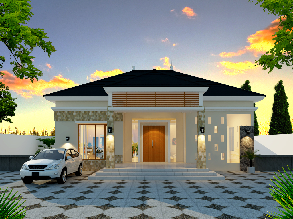  Desain  Rumah  Tropis Modern Bapak Yedit Toraja Sulawesi 