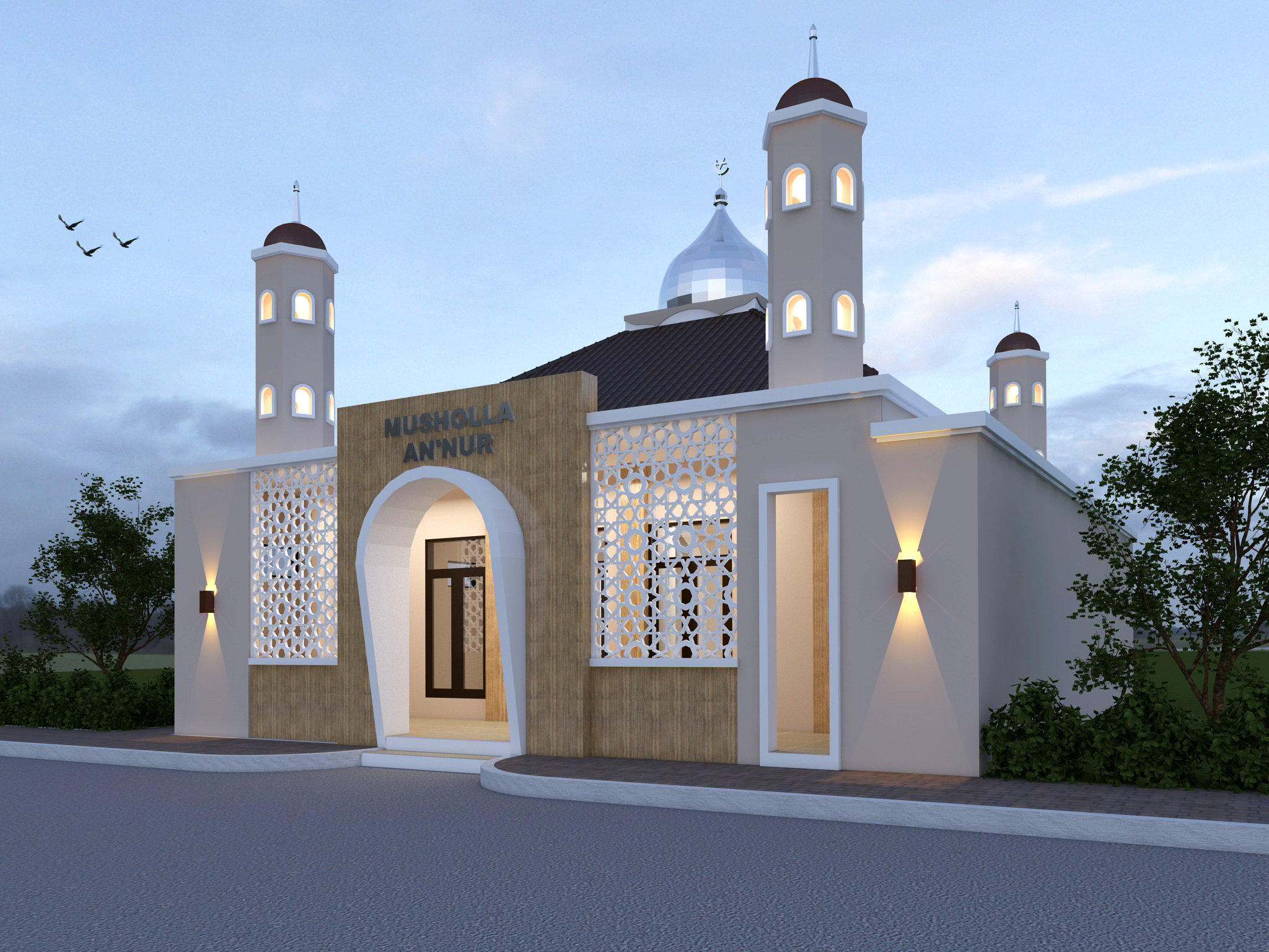  Desain  Eksterior Masjid 