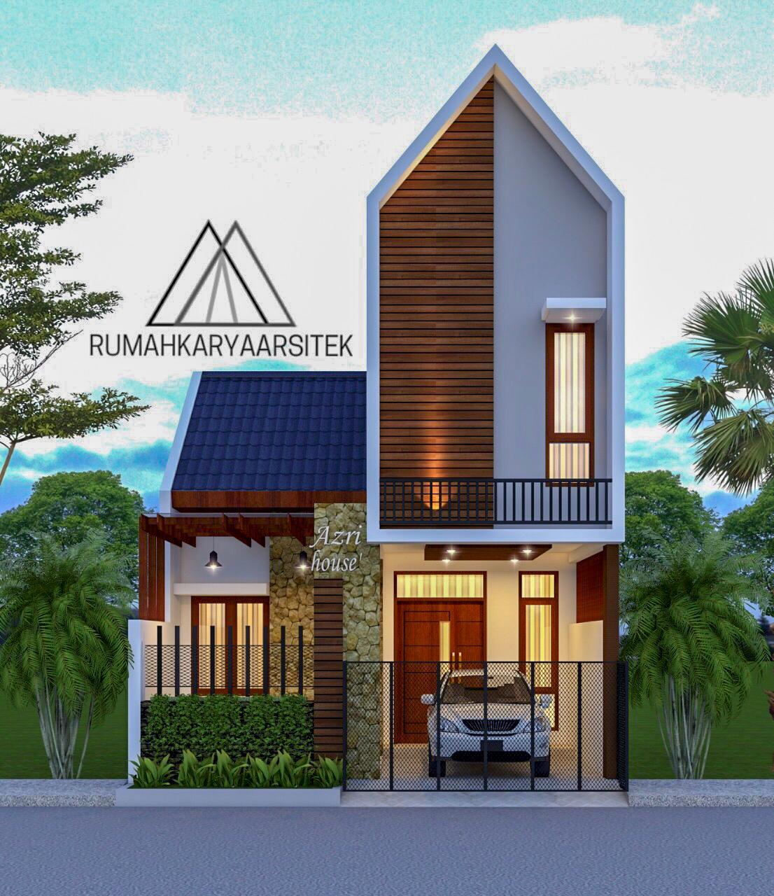 Desain Rumah Minimalis Tropis Bapak Azri Karawang Jasa Desain